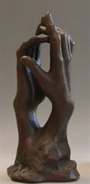 Study Secret Clasping Hands Rodin Statue Cathedral Sculpture Art